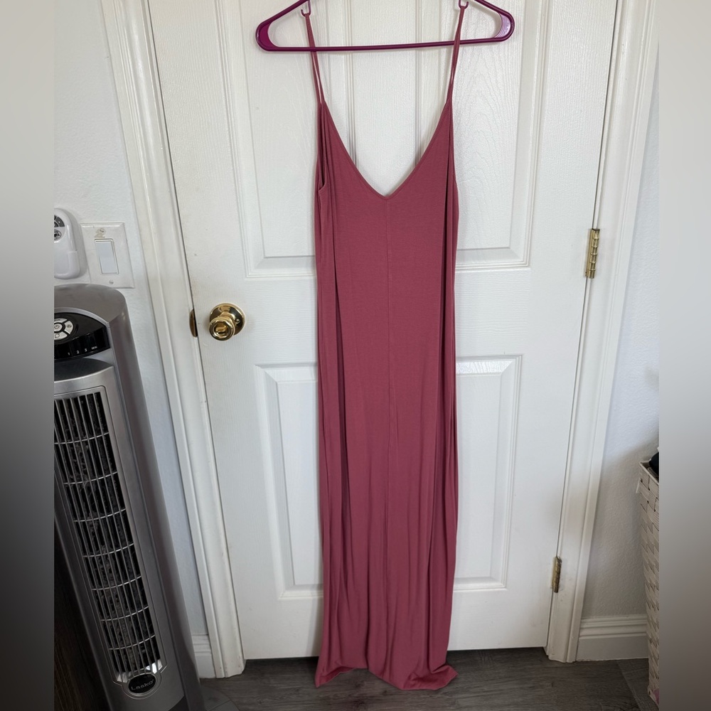 Pink maxi dress like new